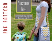PDF Sewing Pattern: The Playdate Bag Messenger Bag for Mom & Backpack for Tot (Instant Download)
