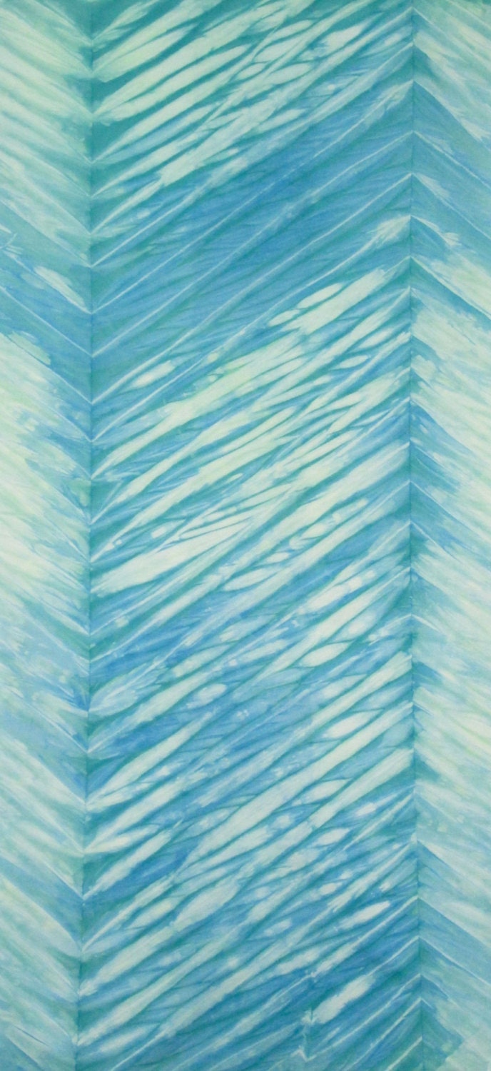Hand Dyed Shibori Fabric - Nogata - One Half Yard