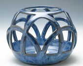 SALE - Sky Blue Candlelight / Votive Holder