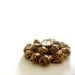 Flower Crochet Brooch Earth Thones Brooch Coconut Button