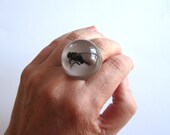 Metallic Fly - Resin ring - Size L