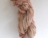 Hand Dyed Recycled Sari Silk Ribbon, 10 yds