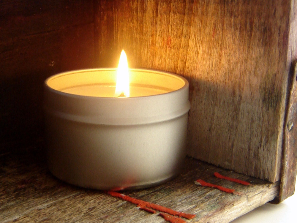 Hand Poured Candles / Soy Candle Tins / YOU CHOOSE a scent 6 oz tin