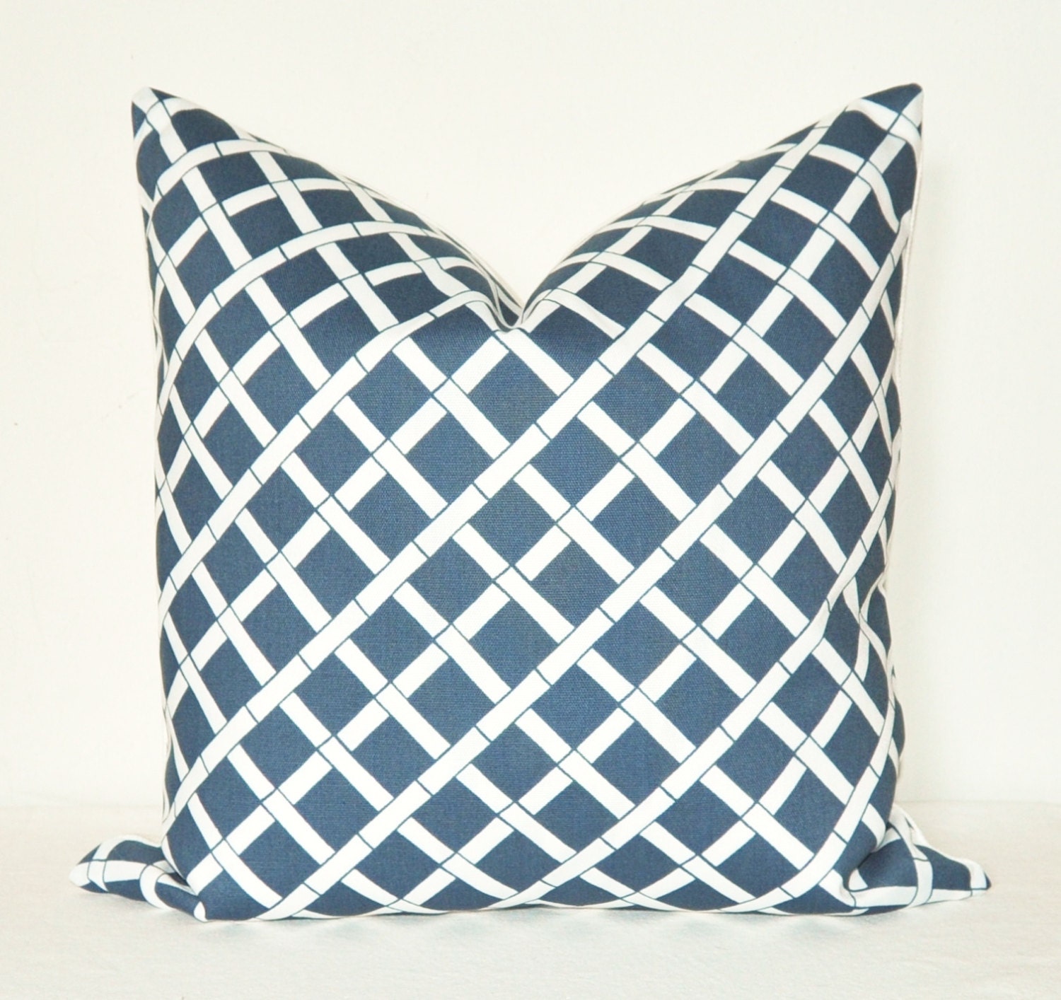 Pillow Cover - Decorative Pillow - Accent Pillow - Throw Pillow - Toss Pillow - Indoor/Outdoor - 17.5x17.5 inch - Denim Blue