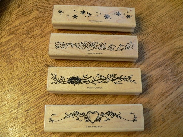 Rubber Stamp Set Stampin Up Four Seasons