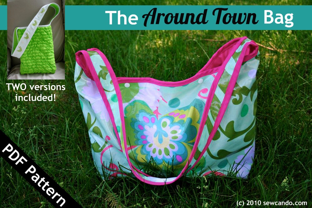 Sew Can Do Around Town Reversible Bag PDF Pattern - 2 styles included