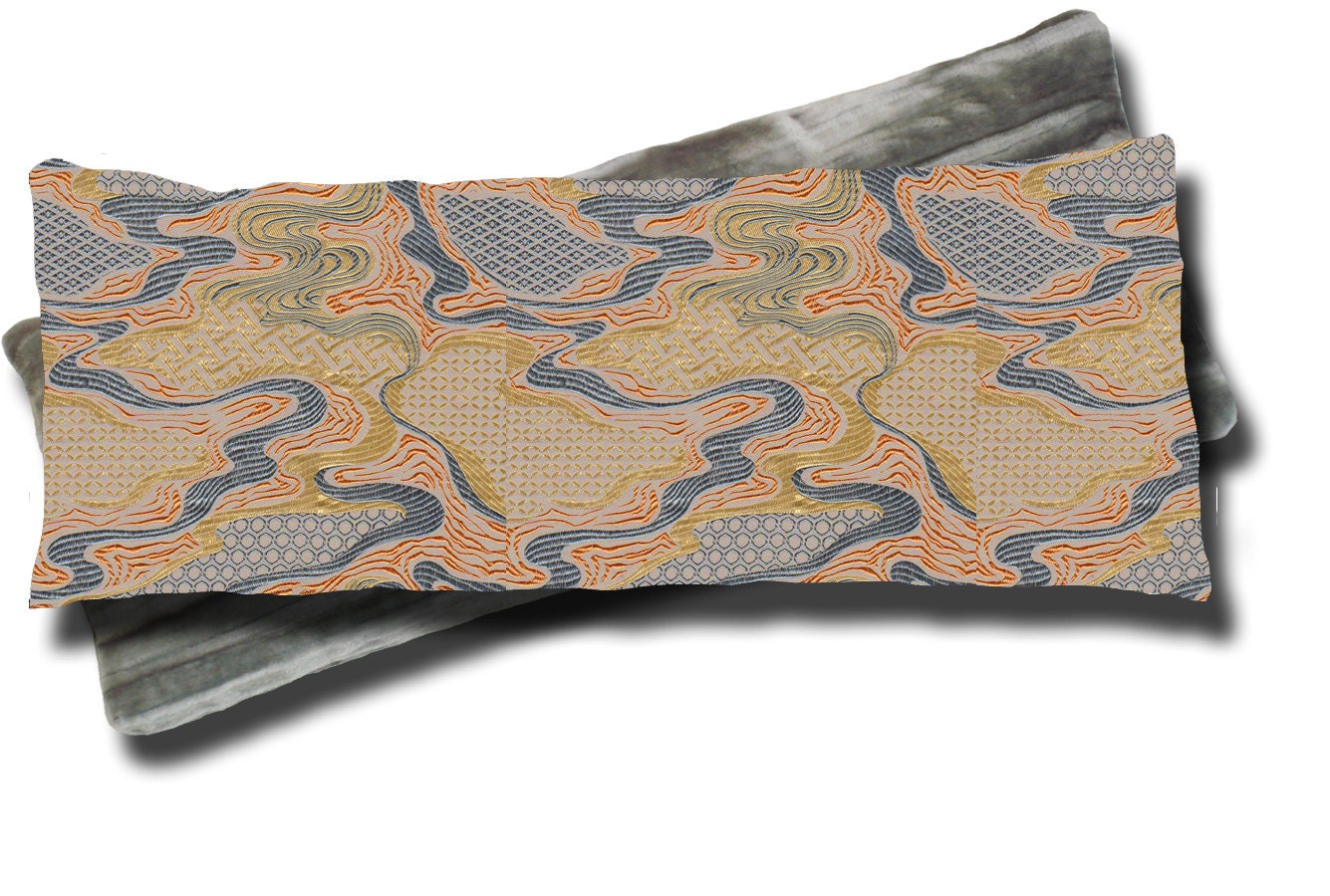 Eye Pillow - Topo Satin Brocade & Crushed Velvet