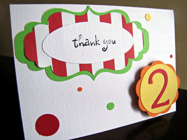 Sesame Street Party - Thank You Card - Polka Dots