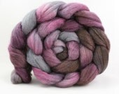 Winterberry BFL/TUSSAH SILK 75/25 Handpainted Combed Top 4 oz
