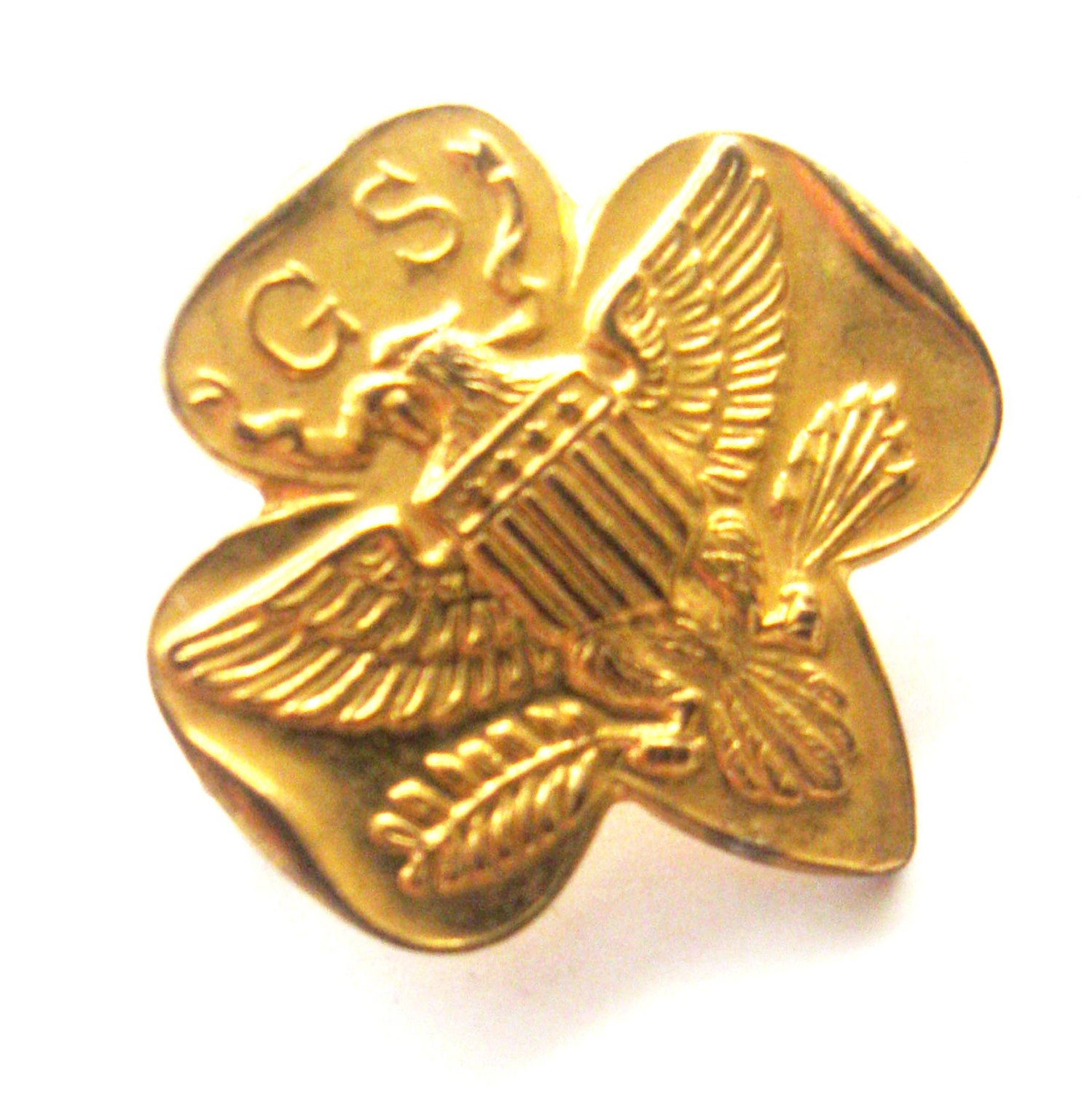 Vintage Girl Scout Pin Traditional Membership Pin by CinfulOldies