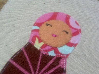 Small Art Matryoskha - Matryoskha Wall Hanging in Pink
