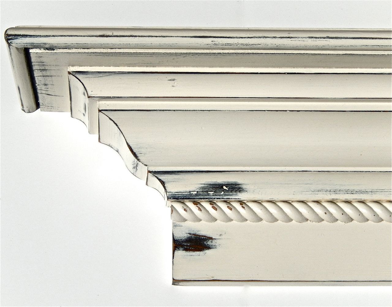 WHITE MANTEL SHELF, Cottage, Country Living, Chic Decor, Wall Decorative Shelves
