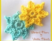 Sunshine and Aqua Starburst Flowers