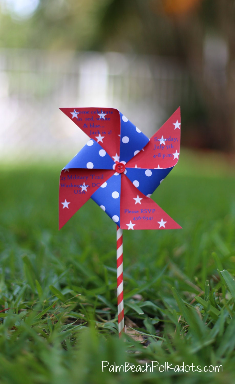 Fourth of July Barbeque Birthday Invitation by Palm Beach Polkadots