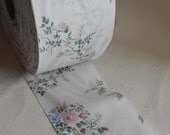 extra wide shabby chic  floral fabric ribbon for your crafts