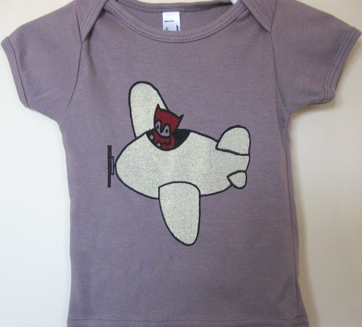 Organic Cotton Shirt Flying Fox for Baby or Child - alexandandy