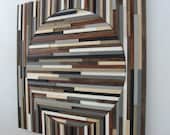 Painted Wood Art Wall Sculpture