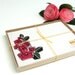 Abstract Pink Camellias Illustration Note Card Set