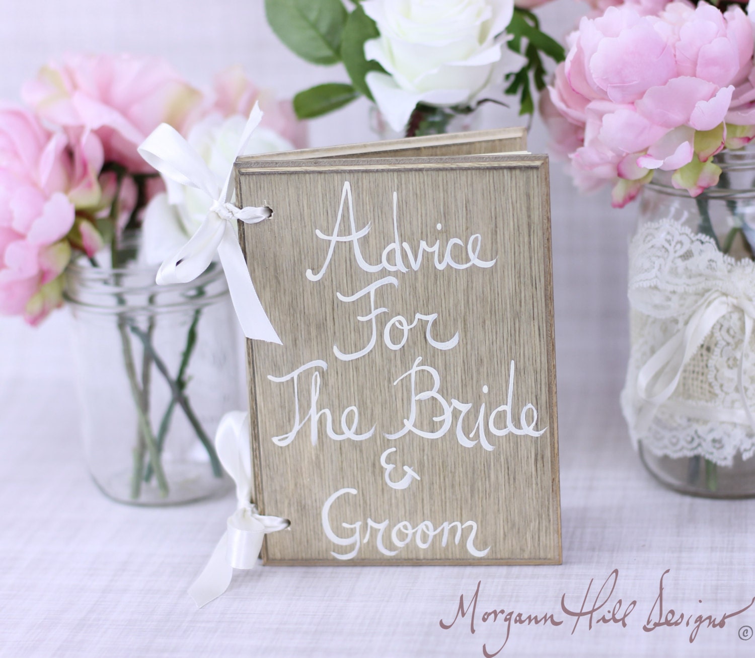 Rustic Guest Book Barn Country Wedding Decor Advice For The Bride and Groom (Item Number 130021)
