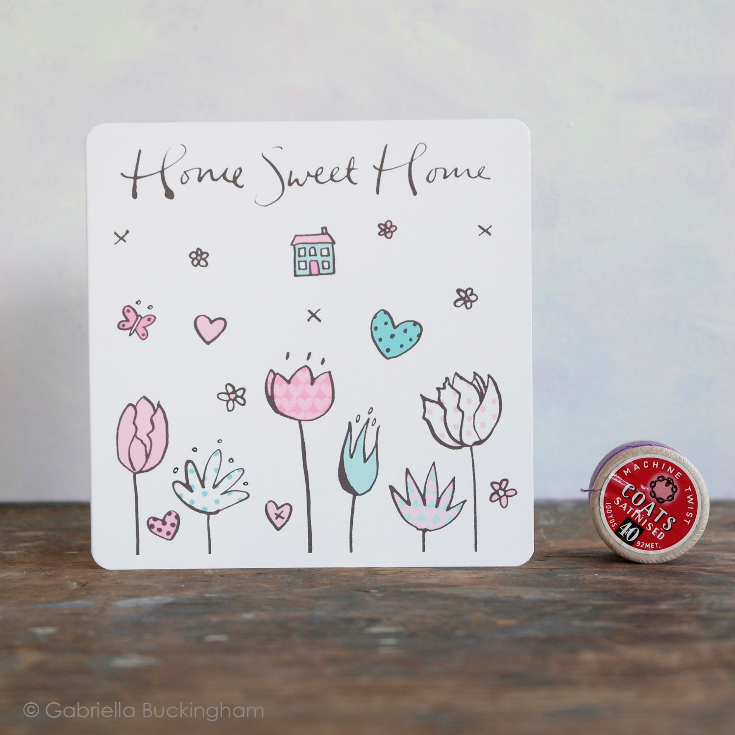 A "Home Sweet Home" card