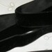 Vintage 1930's Swiss Rayon Velvet Ribbon 5/8 Inch Gorgeous Jet Black