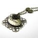 Inspirational Jewelry, Antiqued Brass Flower Necklace, Gifts for Gardeners, Womens Accessories, Gifts for Her, Grow, Floral Necklace