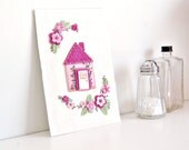 Embroidered House Wall Hanging