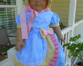 1860s Civil War American Girl 18 Inch Doll Clothing Victorian Ensemble Made to Order
