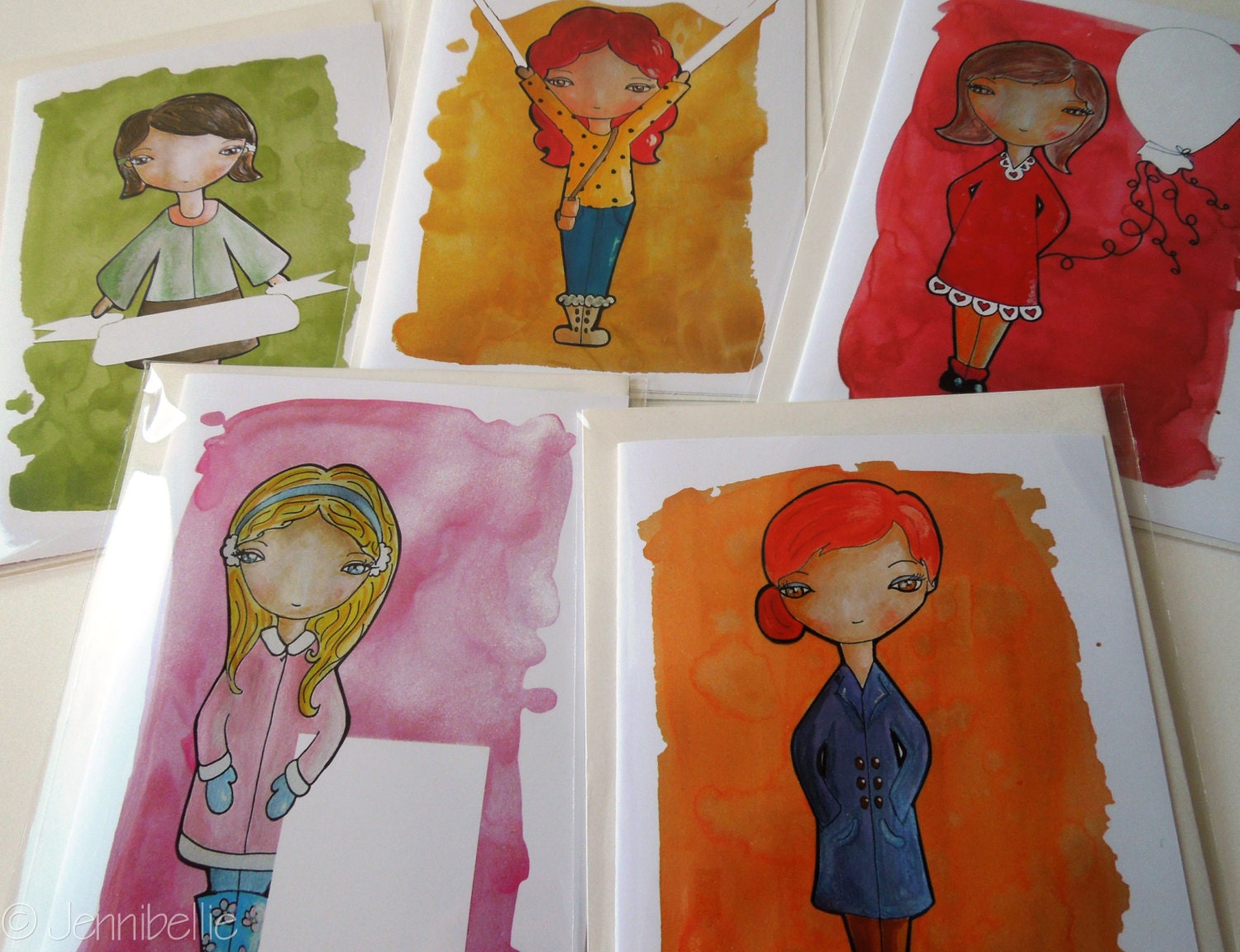 YOUR CHOICE - Customizable Cutie Pie Greetings Card by Jennibellie