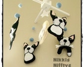 Boston Terrier Baby Crib Mobile -Custom orders and colors welcome