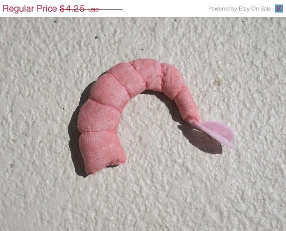 Toy of the Month Discount Shrimp Cat Toy - Filled with Organic Catnip - S1
