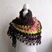 Triangle, Shawl, Neckwarmer, Scarf,  in Purple, Green, Pink, Trendy, Gift, Spring, Mothers day