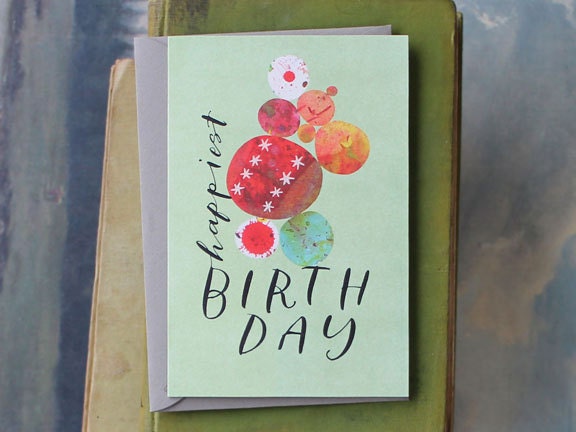 Illustrated Notecard // Birthday Carin // Folio set of 6 Cards