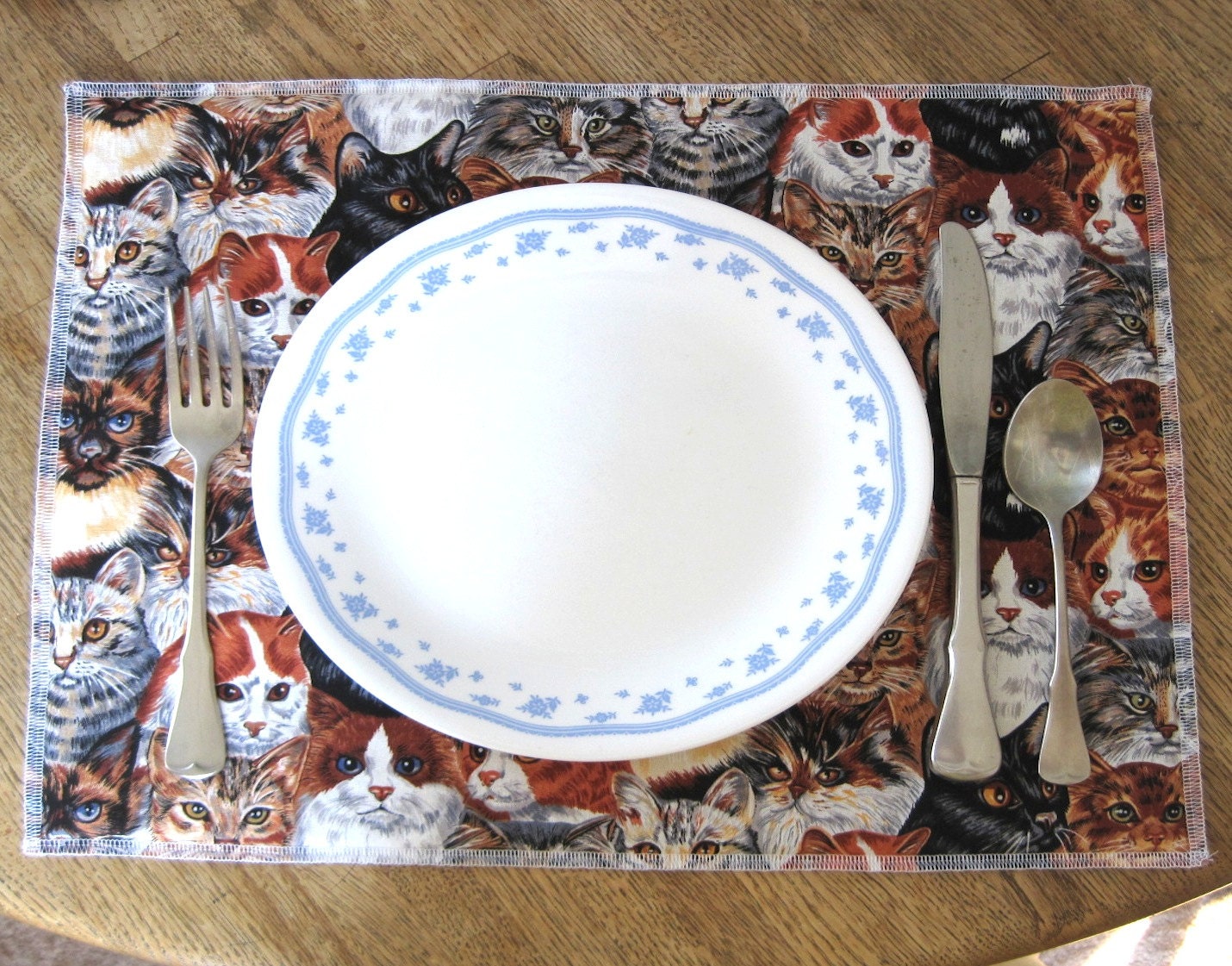 Cats Placemat with Matching Coaster