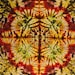 Tie Dye Tapestry by Emerald Springs 58x43 wallhanging fire colors