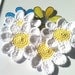 Coasters, Daisy Crochet Coasters Set of 4