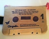 Pat Benatar Live From Earth Retro 80s Cassette Tape Large Pouch Cosmetic & Gadget Case