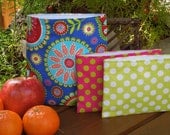 Reusable sandwich and snack bag set - Gypsy with snack bag of your choice - LAST ONE