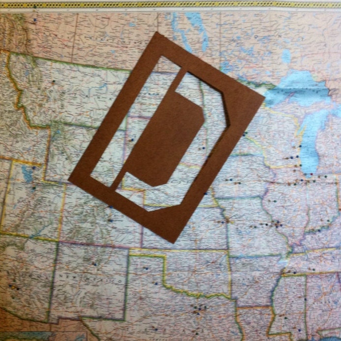 Letter D wall hanging vintage oil board stencil home decor