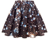 Starry Night Skirt, Galaxy Print
