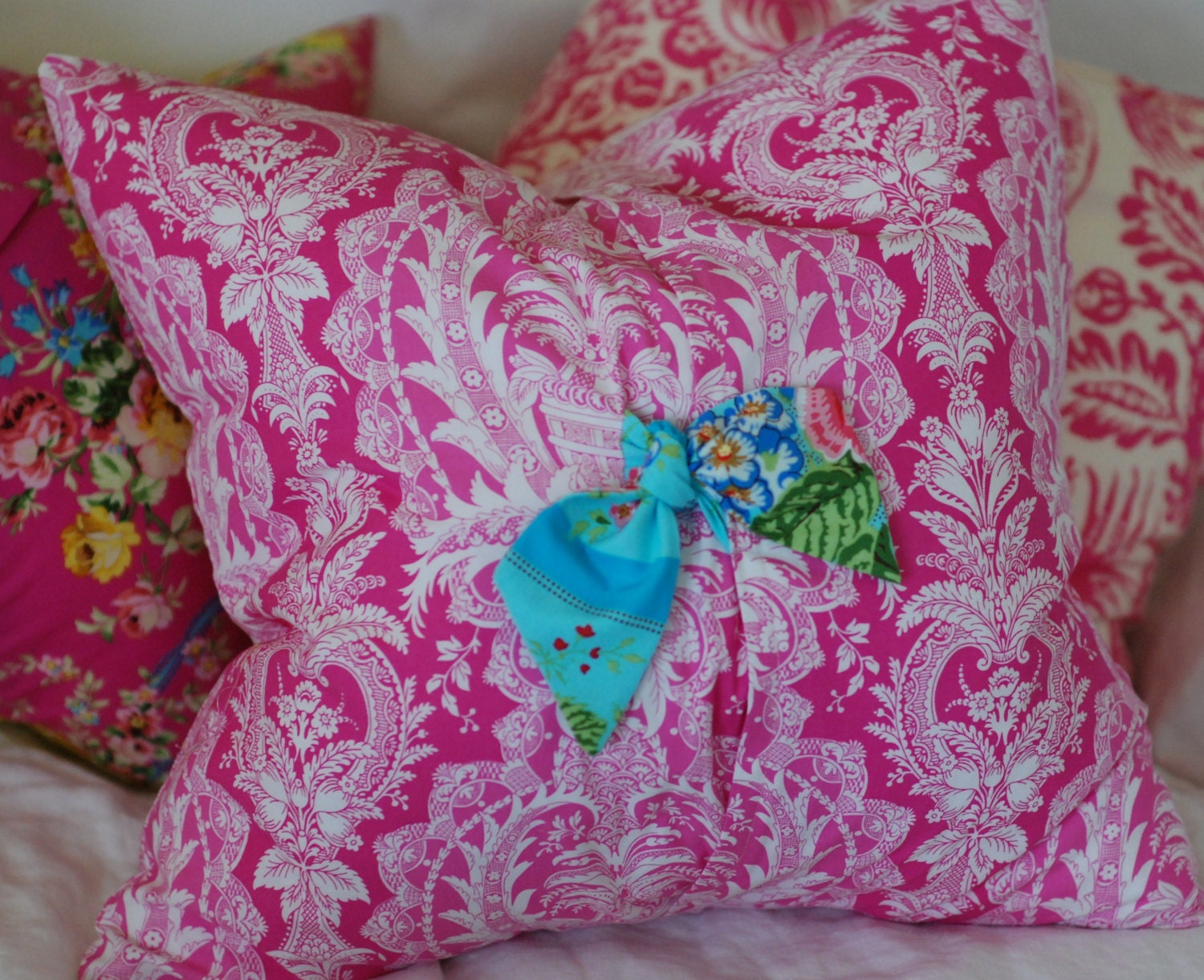 Shabby Chic Pillow Cover, Throw Pillow, Decorative Pillow, Reversible