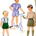 Vintage 40's Pattern 1953 -  Toddlers' Boy Shirt and Shorts  -  Size 2 - UNCUT & FF