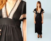 Vintage Maxi Length Dress, summer,
