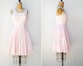 vintage 1960s pink embroidered sundress / vintage 60s sundress / Sweet Caroline Dress