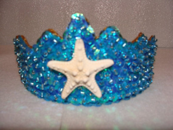 Beautiful Handmade Sea Blue Mermaid Sequin Tiara Il_170x135