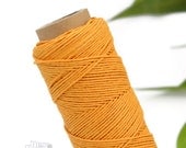 Gold Twine,  0.5mm, 10lb,  Hemp Bead Thread, Hemp Jewellery Cord,  Hemp Twine, Beading, Cord