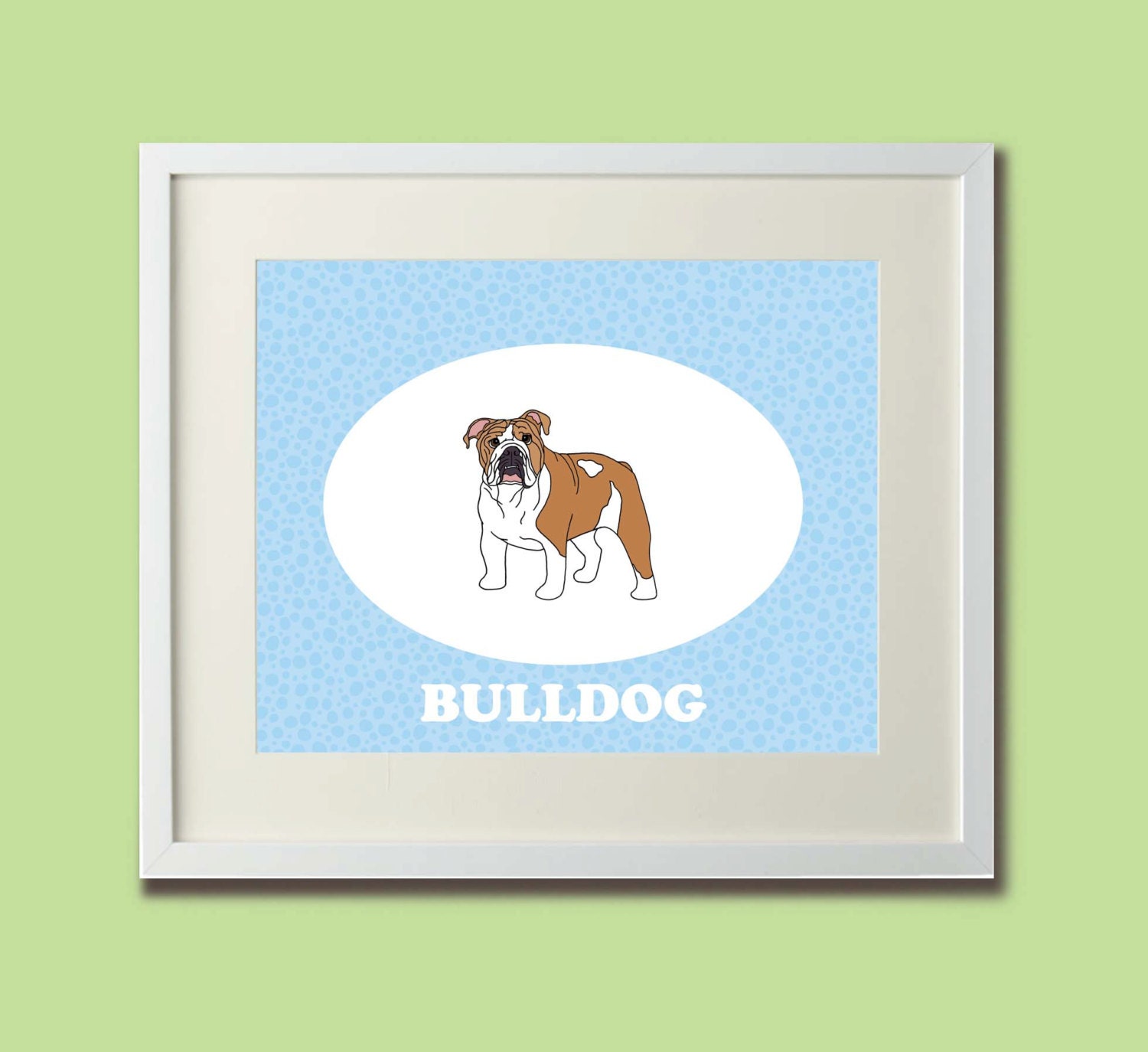 Bulldog Dog Portrait ( 8x10 Fine Art Print )