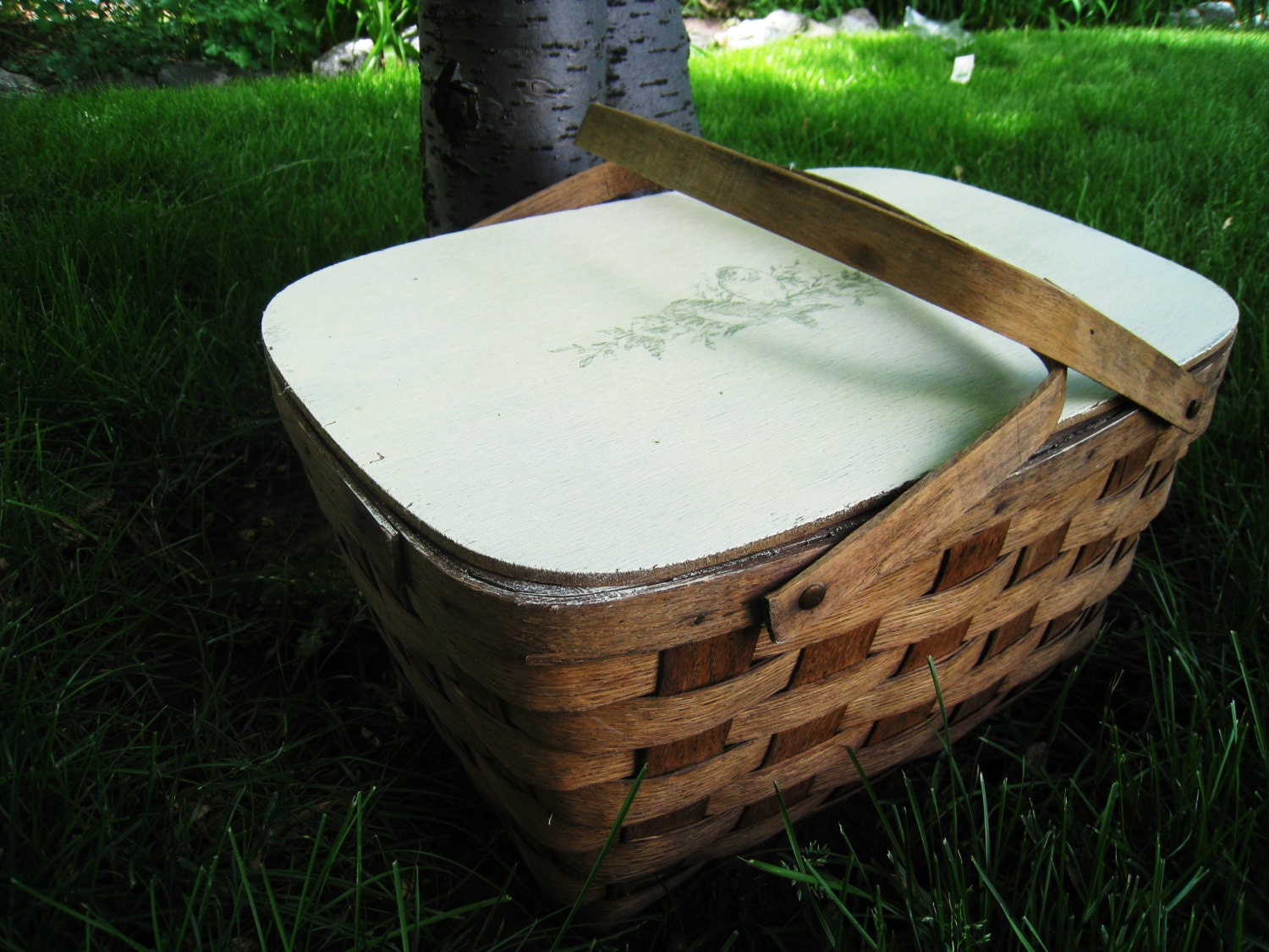 Love Bird Picnic Basket Home and Living