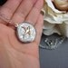 A Little Birdie Told Me - Necklace - Antiqued Silver Floral Sparrow Locket - Two Tone Pendant - Keepsake Jewelry