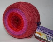color changing 3 ply merino  approx. 500 yds--handkerchief trick
